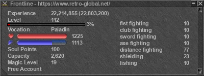Signature for player Frontline